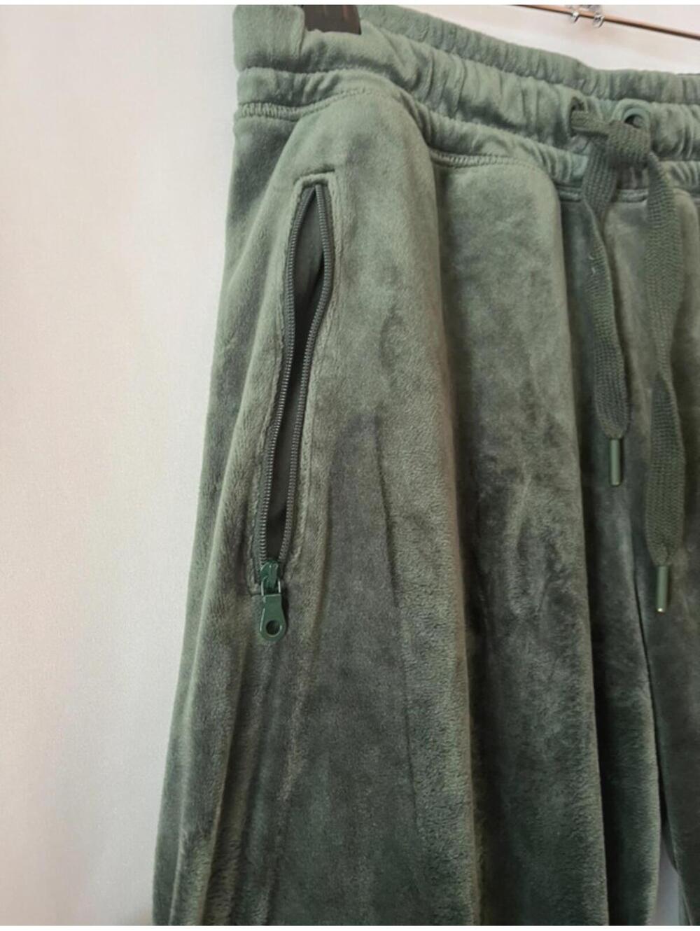 OFFLINE By Aerie Velour Lounge Set Sage Green Small - Picture 5 of 10